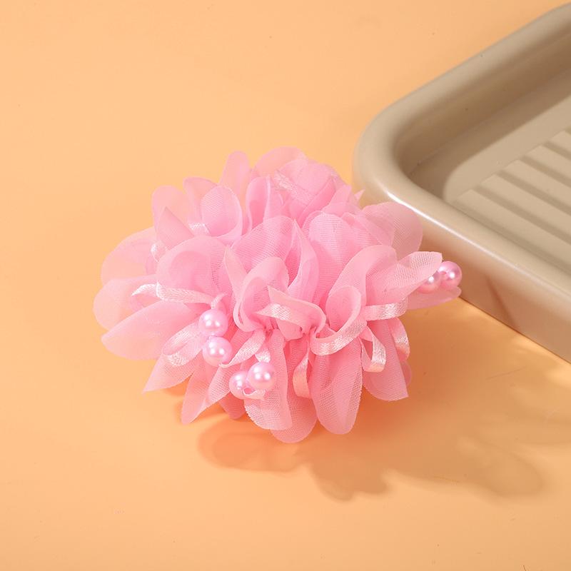 Girls' Flower Hair Tie - Cute Princess Bun Headdress for Performances