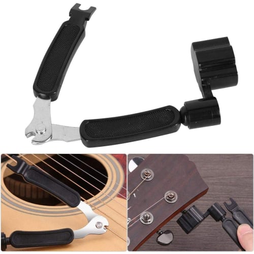 Guitar Repair Tool Kit, Guitar Maintenance Kit, 3-in-1 Guitar Repair Set with String Winder, Leveling, Ruler, Fret Sanding File, and Upgrade Tools