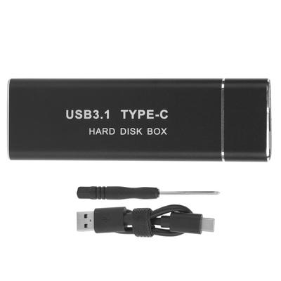 Hard Disk Box M.2 NGFF To USB3.1 Aluminum Alloy Solid State TypeC External Enclosure (Not Inclube
