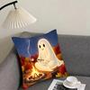 Ghost Cute Cushion Cover Pillowcase Ultra Soft Skin Friendly Fabric Cloud Like Comfort & Concealed Zipper