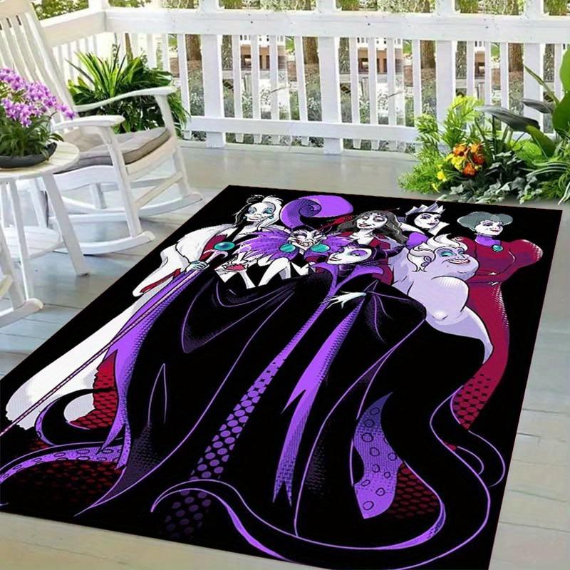 

1pc Villains Pattern Area Rug Soft Flannel Floor Mat for Living Room, Bedroom, Kitchen, Sofa Coffee Table Floor Mat, Machine Washable 60cm by 90cm