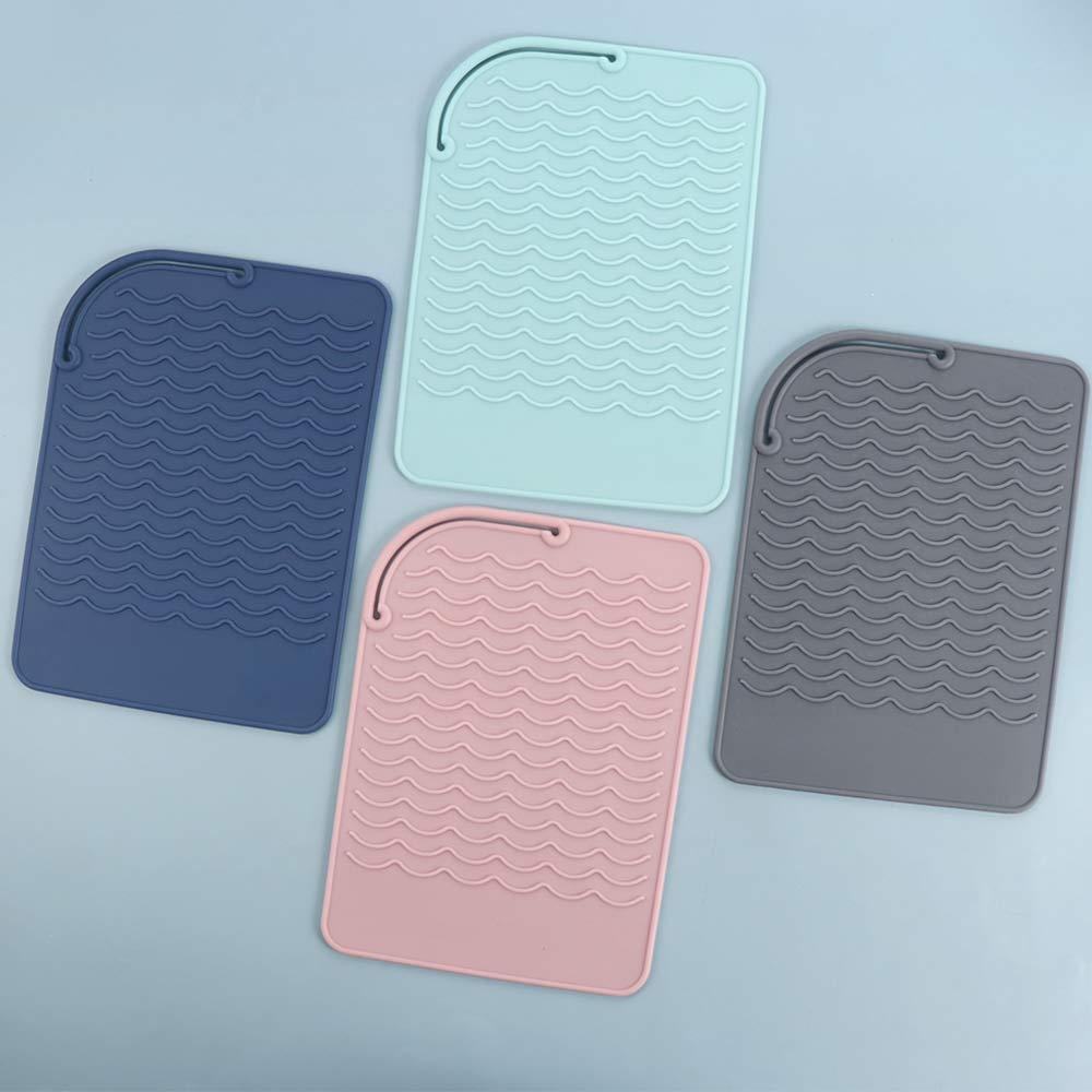 Storage Insulation Curling Mat Hair Curling Pads Hair Straightener Mat Silicone Heat Resistant Mat