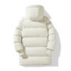 Herbst und Winter Neue Jugend Mittellang und Lang Verdickt Gefütterte Jacke Winter Gefütterte Jacke Männliche Schüler Warme Kapuzen-Gefütterte Jacke