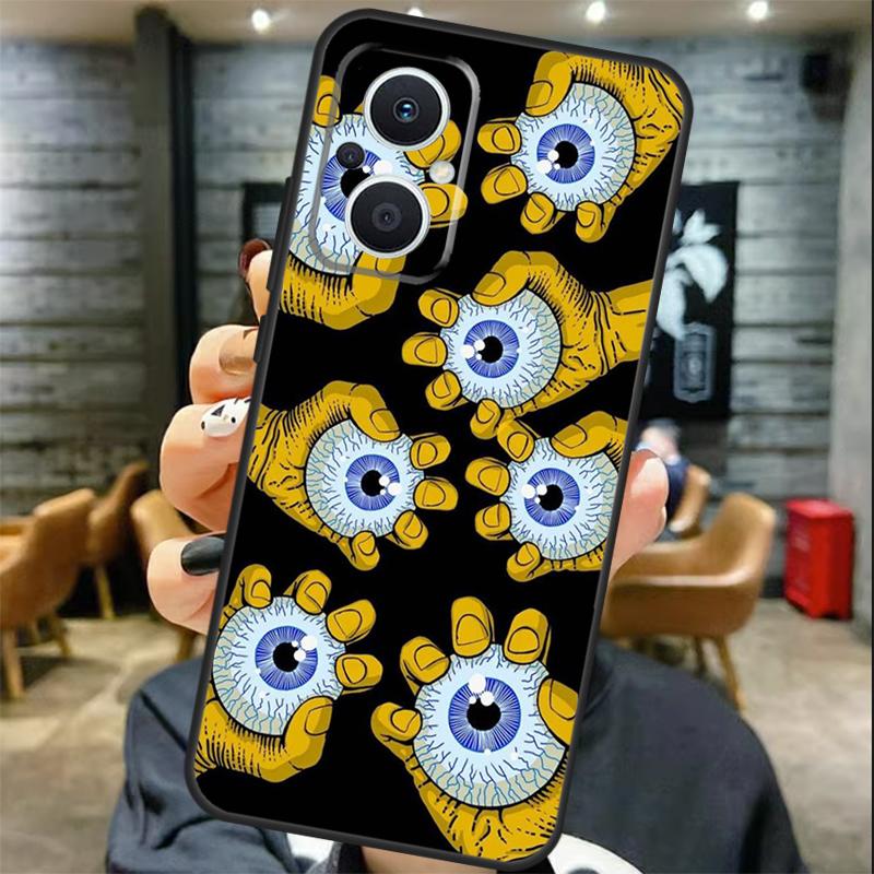 Hands with Eyes Case For OPPO Reno 13 F 12 F 11F 8T 7 8 10 11 Pro OPPO Find X8 Pro X6 X3 X5 Lite Cover Coque