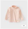 David Bella Girls' Antibacterial T-shirt Autumn Dress Boys' High Collar Bottom Shirt Baby Stylish Top
