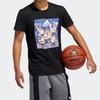 Adidas Shanghai Tee Basketball Sports Short Sleeve T-Shirt Men Tops Black GE1058
