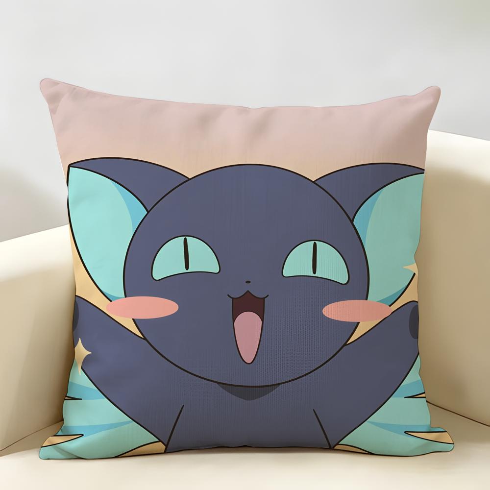 Anime CCardcaptor SSakura Cushion Cover Natural Linen Organic Fabric DoubleSided Printing Room Sofa Decor Pillow Case
