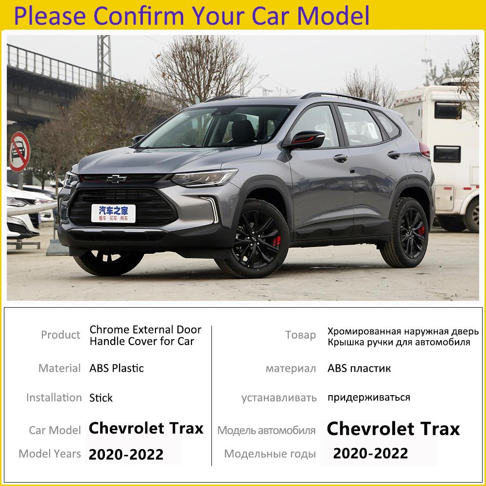 Chrome Handles Cover Trim Set for Chevrolet Holden Trax Tracker   2022 Car Styling Accessories Stickers 4 Piece