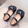 Girls' Lace Bow Patent Leather Non-slip Dress Shoes