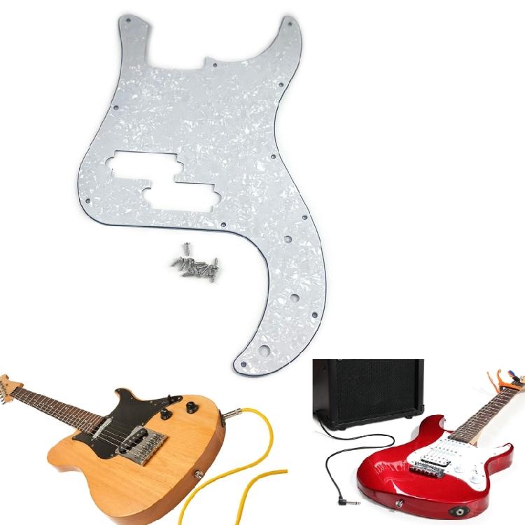 11 Hole Bass Pickguard 3 Ply Scratch Plate Reolacement Electric Bass Pick Guard Scratch Plate Bass Replacement Parts