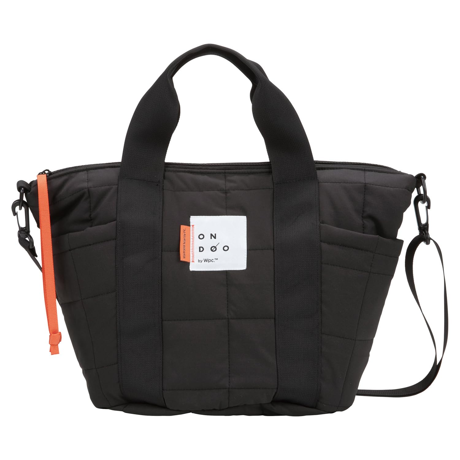 

ONDOO Стеганая сумка-тоут для женщин и Большая пластиковая боковая сумка через плечо для [Мировой вечеринки] 2-сторонняя сумка, Черный, Ондо, Мужчины, Вместимость, Бутылка, Карман, Водоотталкивающая, чёрный