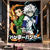 Wall Hanging Tapestry,Hunter Hunter Printed Fabric Backdrop For Dorm Room Party Decoration