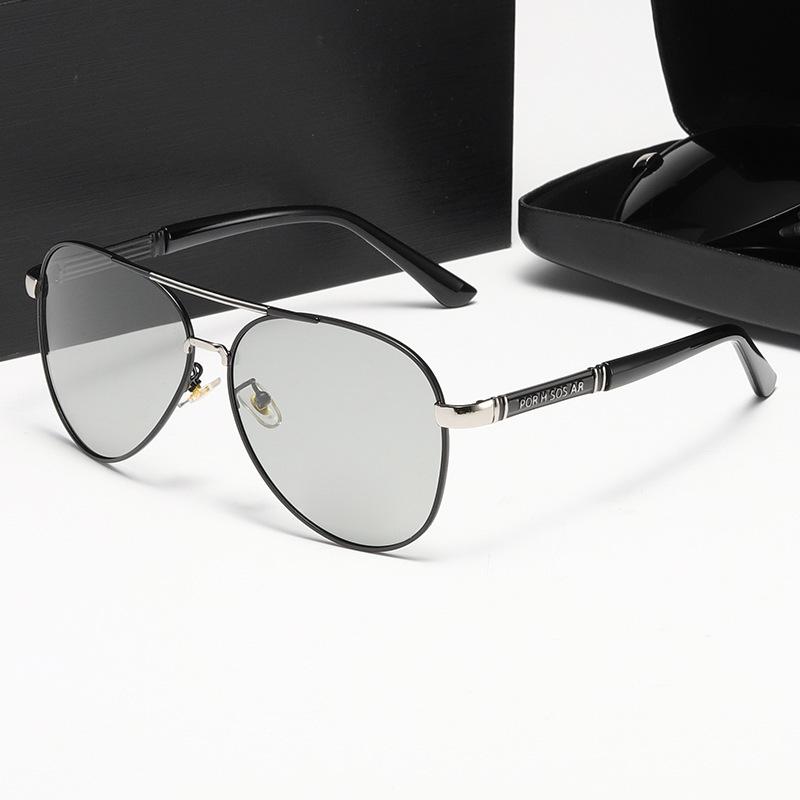 Polarized Sunglasses Men'S Driving Day And Night Fishing Anti-Uv Sunglasses Toads