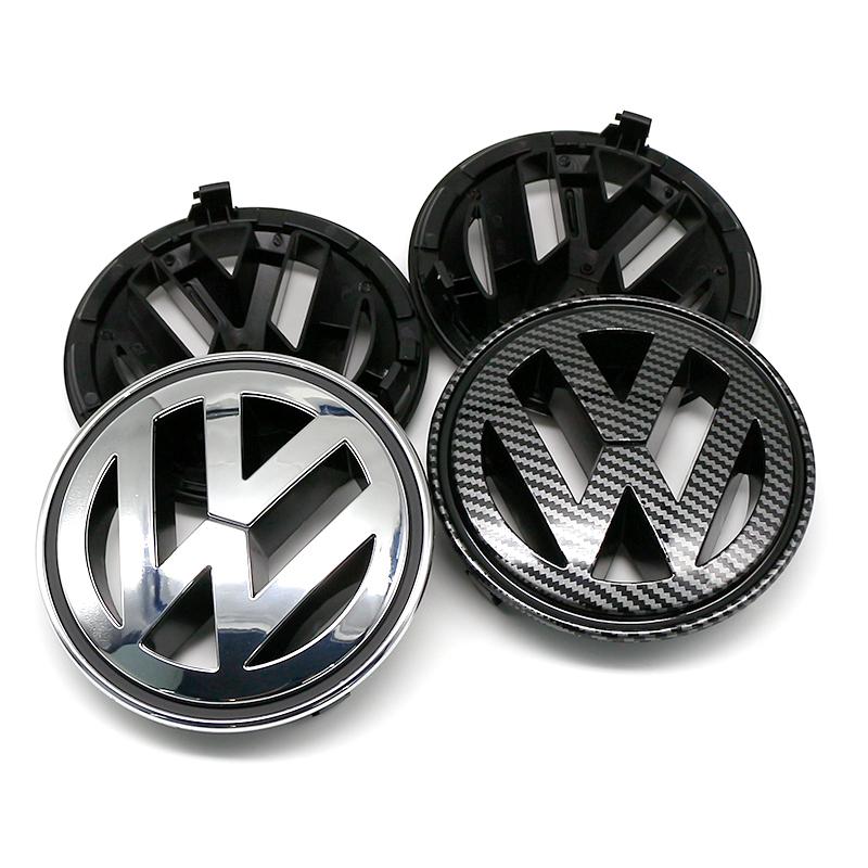 W151Car Logo Front Grille Rear Trunk Decoration Sticker Accessories For Volkswagen Touareg Passat Magotan Golf 6 7 7.5 8 Polo Tiguan