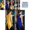 Elegant Women's Summer Loose Top With Unique Cross Irregular Blouse Design Casual Usa T-shirt