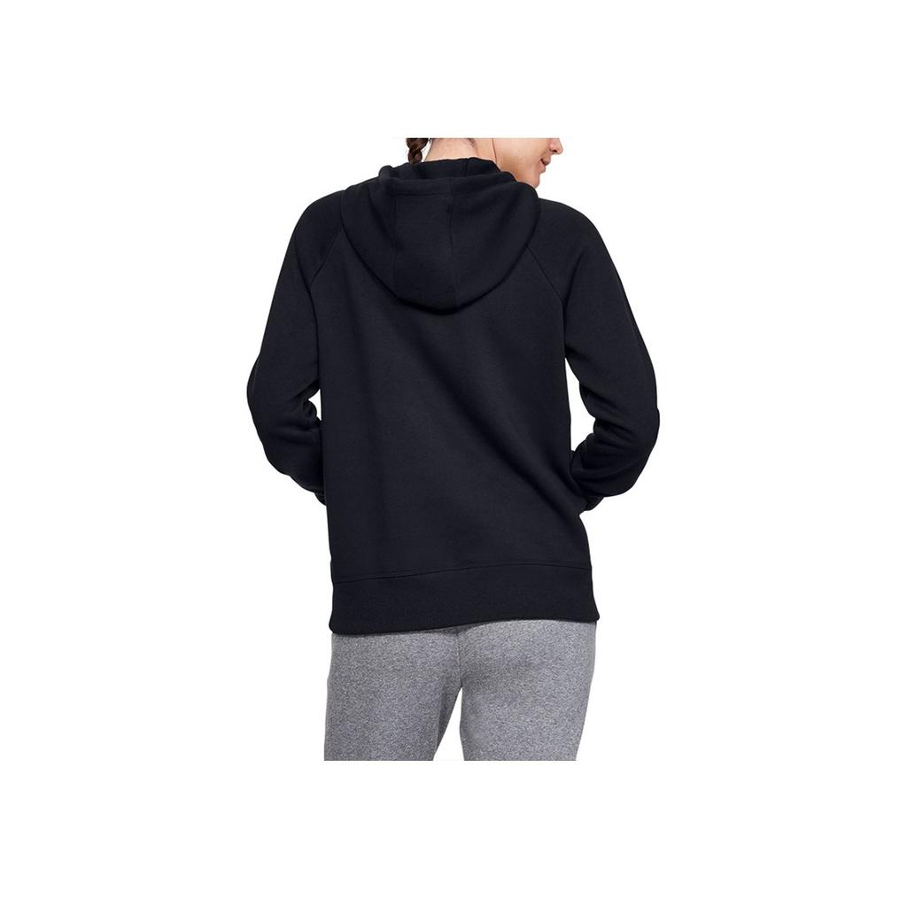 Under Armour Rival Sportstyle Large Logo Printed Fleece Hoodie Women hoodies Black 1348550-001