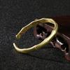 Solid Antique Open Bracelet Ethnic Brass Simple Versatile Women Jewelry