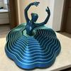 3D Printed Spinning Ballerina Fidget Toy Ballet Dancer Spinner Kinetic Desk Toy Expanded Sensory Stress Relief Toy for Home Office