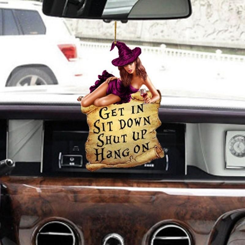 Bunter Acryl Hexenanhänger Auto Hängedekoration für Schlüssel oder Rucksackzubehör