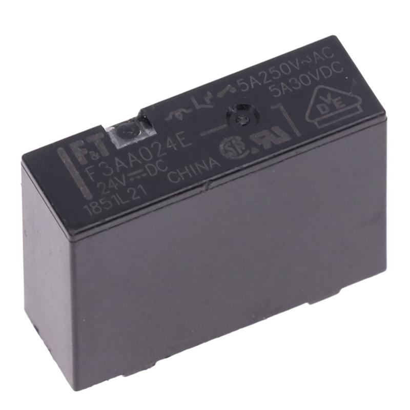 Relais 24V F3Aa024E 5A 24Vdc F3Aa012E F3Aa005E, relais normalement ouvert 4 pieds 5A, 5 pièces