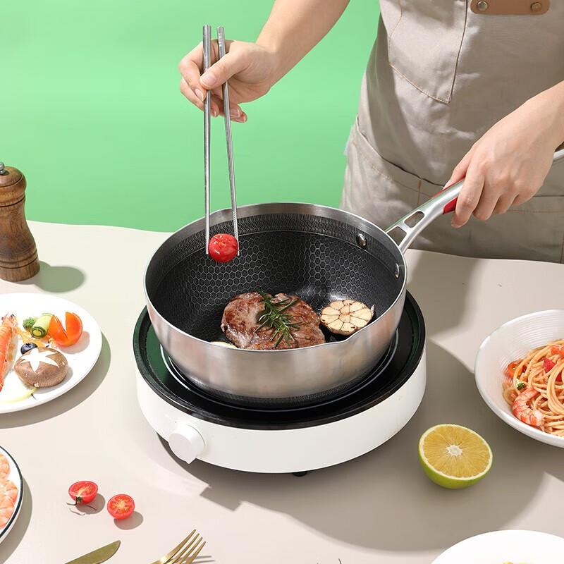 Kangbah 5th Gen 316L Stainless Steel Honeycomb Non-stick Frying Wok