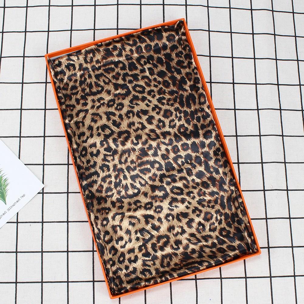 

Leopard Print Scarf, Women s Casual Headscarf, 90*90cm Large Square Scarf, Dark Coffee Color one size белый