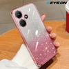 KEYSION Luxury Plating Glitter Phone Case for Infinix Hot 30i 30 Transparent Soft TPU Shockproof Back Cover for Infinix Hot 30 30i