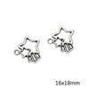 Alloy Pendant Moon Butterfly Five-pointed Star Charms for Bracelets Pendants Necklaces DIY Making Retro Charms Jewelry Accessories