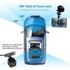 Car DVR  Video Recorder Dash Camera 1080P Rear View Dual Lens 4 Full HD G Sensor Portable Cycle Recording Dash Cam Dashcam