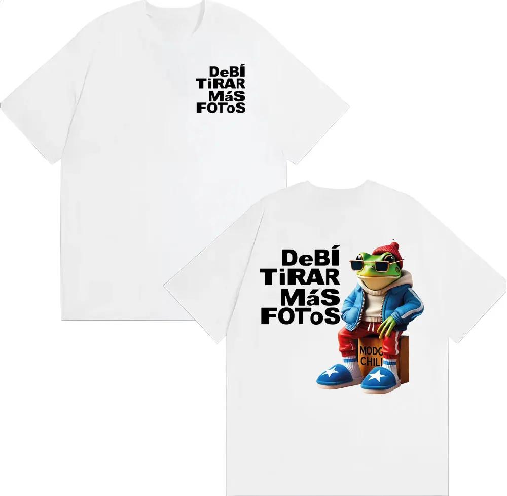 Bad Bunny Debi Tirar Mas Fotos DTMF Album 2026 Tour T Shirt Unisex Harajuku High Street Tshirts Unisex Summer Tops ONeck T Shirts
