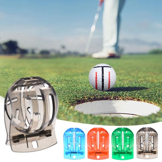 Golf Ball Liner Clip Triple Line Drawing Marker Stencil Template Portable Golf Ball Putting Alignment Marking Tool Golf Accessories
