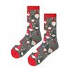Unisex Christmas Pattern Long Cotton Socks, Knit Socks