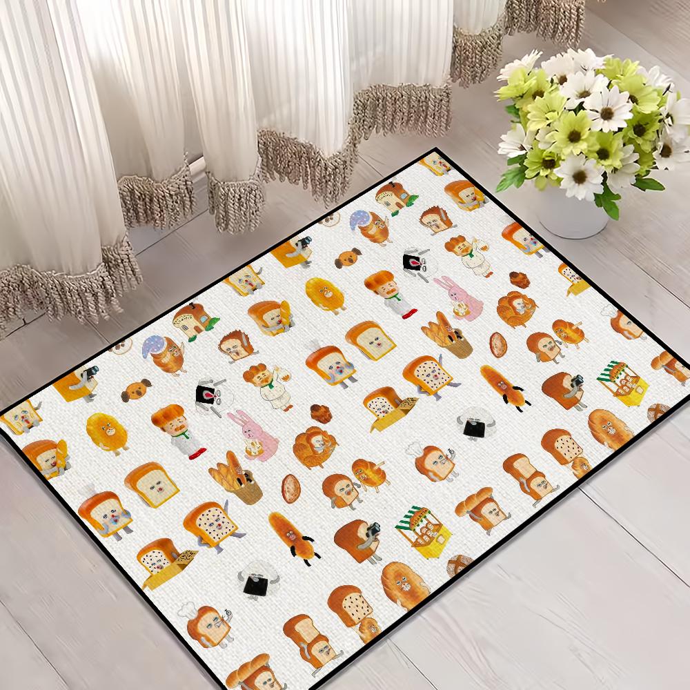 

Милый мультяшный коврик для двери «Вор хлеба» для гостиной, прикроватной декорации, пола у кровати, ванной, кухни, входной ковер, большой коврик SJR40x60CM