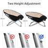 Portable pet moon chair outdoor camping cat dog foldable bed adjustable height elevated bed thick warm seat cover