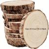 12/17/20/22/25pcs Round Wood Slices Sets for Weddings Family Party Natural Wood Slices for Christmas Various Seasons Festivals