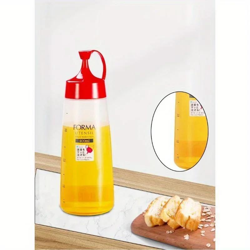 Convenient Food Cooking Honey Squeeze Bottle Creative Oil Bottle Prevent Oil Leakage Pointed Mouth Plastic Oil Pot Kitchen Tools