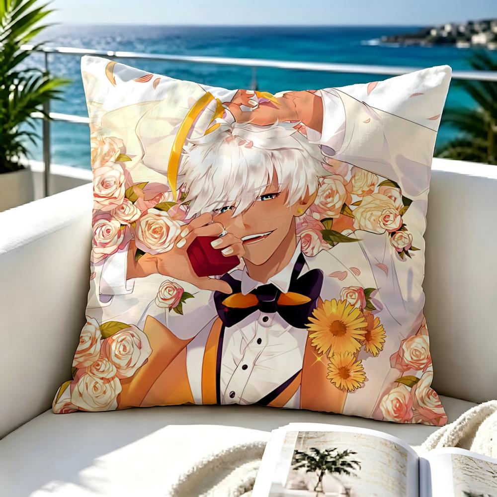 Game Obey Me Cushion Cover Premium Skinfriendly Short Plush Pillow Cover Airy Casual Cushion For Hotel Homestay