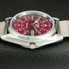 VINTAGE SEIKO 5 AUTOMATIC 6309A REFURBISHED JAPAN MENS RED DIAL WATCH A444678-1
