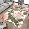 1PC Rose Pattern Carpet Ultra Soft, Thick & Absorbent, Non Slip Machine Washable Mat for Entryway
