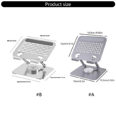 Portable Laptop Stand Foldable Support Base Notebook Stand Bracket 360 Degree Rotatable Laptop Computer Cooling Bracket