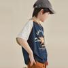 Boys' Raglan Short-Sleeve T-Shirt with Contrast Collar