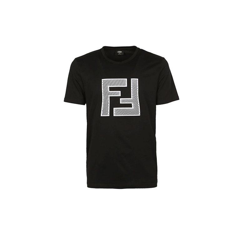 Fendi T Shirts Men's Crew Neck Moderate Straight Fit FAF532-A78M-F0GME