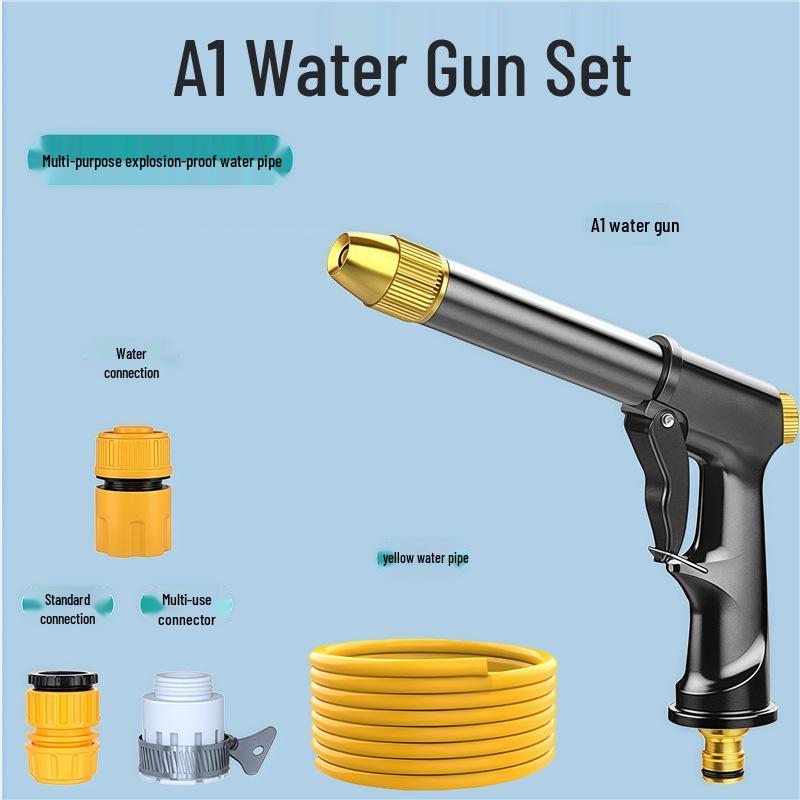 High-Pressure Household Car Wash and Garden Water Gun with Antifreeze Hose