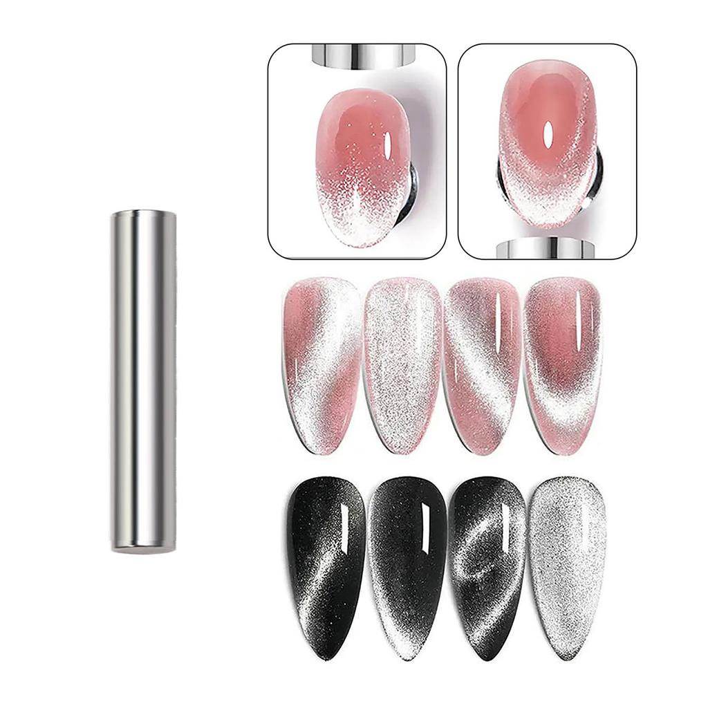 10Pcs Nail Art Magnetic Stick Wand Pen Set for 3D Cat Eye Gel Painting Nails Art Magnet Wand UV Gel Polish Magic Manicure Tools