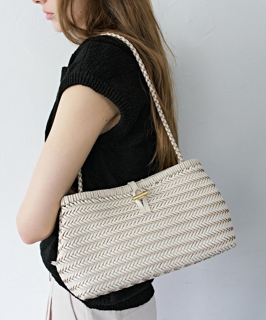 Lememe Sac Petit Tissage Ivory