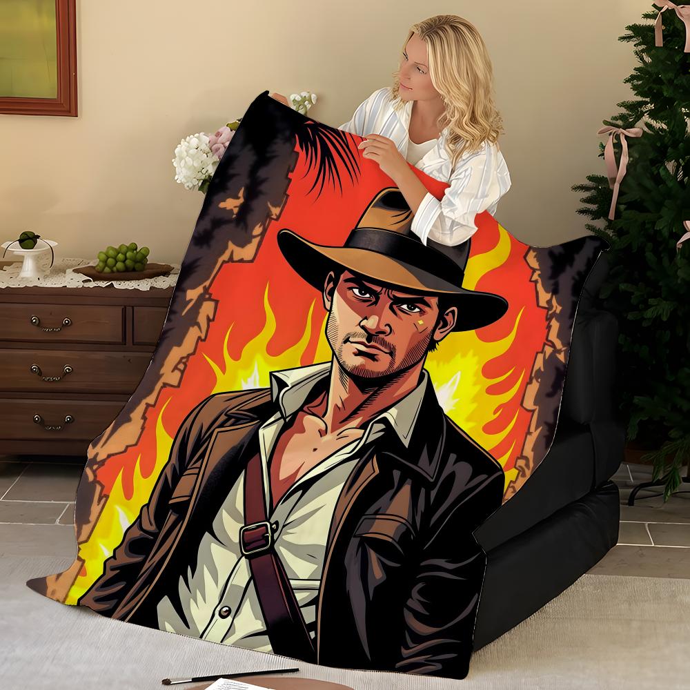 Film R-Raiders o-of t-he L-Lost A-Ark Wurf Flanell Decke, Weich Warm, Langlebig & Waschbar niedlich Cool