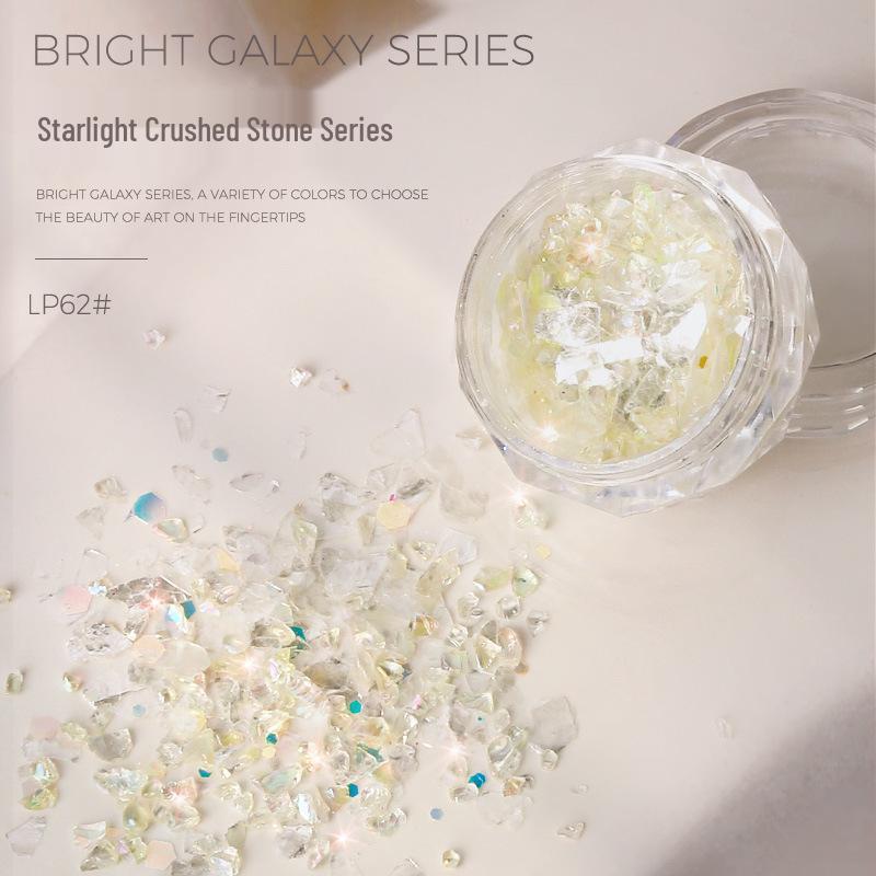 Irregular Starlight Crushed Stone Aurora Nail Art Accessories