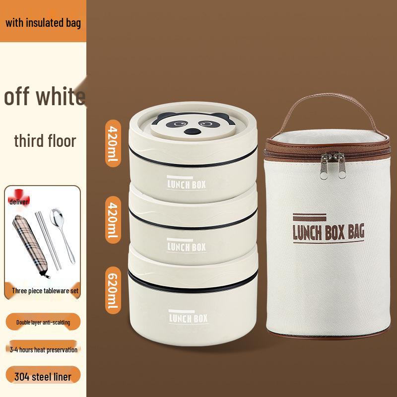 Portable Multi-layer Leak-proof Insulated Bento Lunch Box for Students and Office Workers