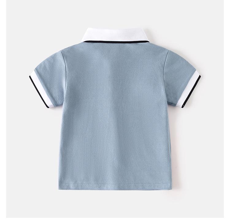 Dětské polo tričko 2025: Chlapecké trendy tričko s krátkým rukávem ve vyšívaném korejském stylu
