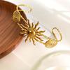 Öffnungsbare Sommer Strand Thema Seestern Muschel Anhänger Armschmuck Edelstahl Verstellbares Armband für den täglichen Gebrauch